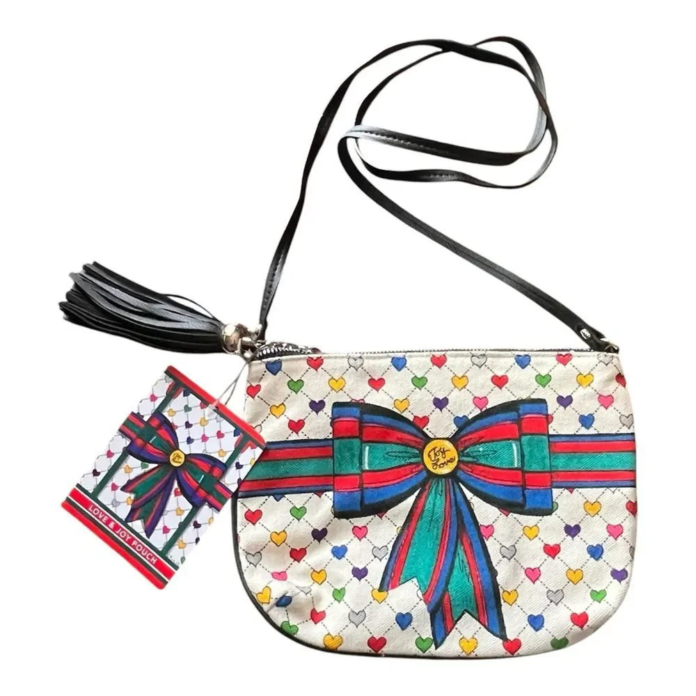 Brighton Love & Joy Zip Top Pouch Purse Bag with Crossbody Strap New with Tags